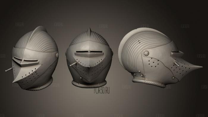 Medieval Helmet V 3d stl модель для ЧПУ